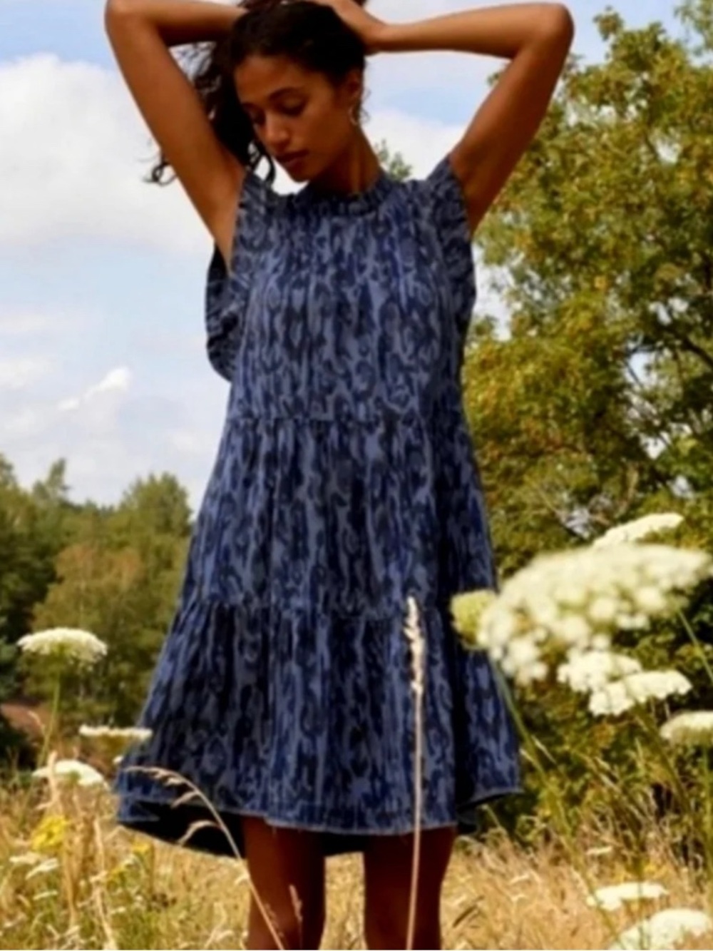 Anthropologie Jenee Tiered Tunic Dress